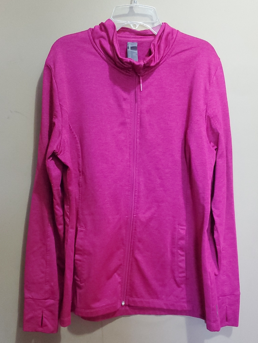 Mondetta Hot Pink Zip-Up Jacket Size Large